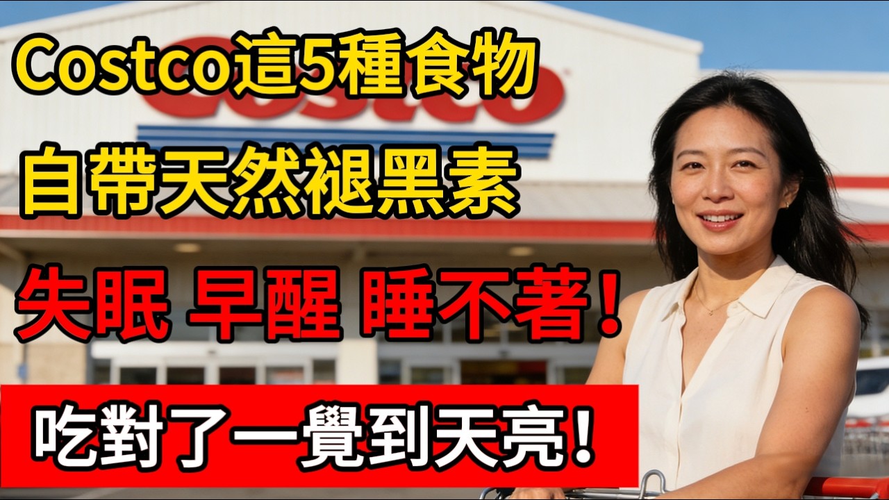 Costco這5種食物自帶“天然褪黑素”？失眠、早醒、睡不著！醫生：吃對了一覺到天亮！#costco #好市多