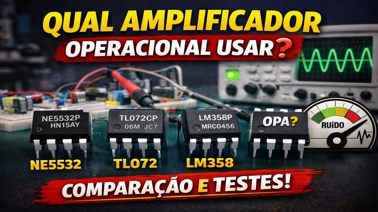 NE5532, TL072, LM358 ou OPA? Descubra o Melhor Op-Amp para Cada Aplicação