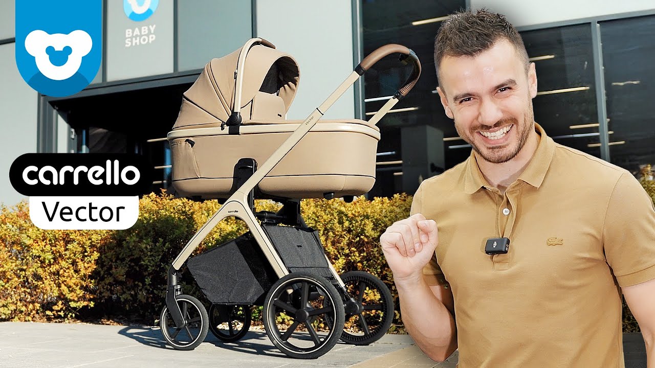 Carrello Vector - wózek dziecięcy z regulacją wysokości gondoli i siedziska spacerówki
