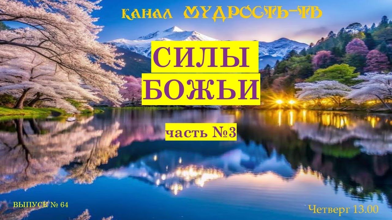 Мудрость-ТВ, выпуск № 64. СИЛЫ БОГА. Пророческое слово к строителям!