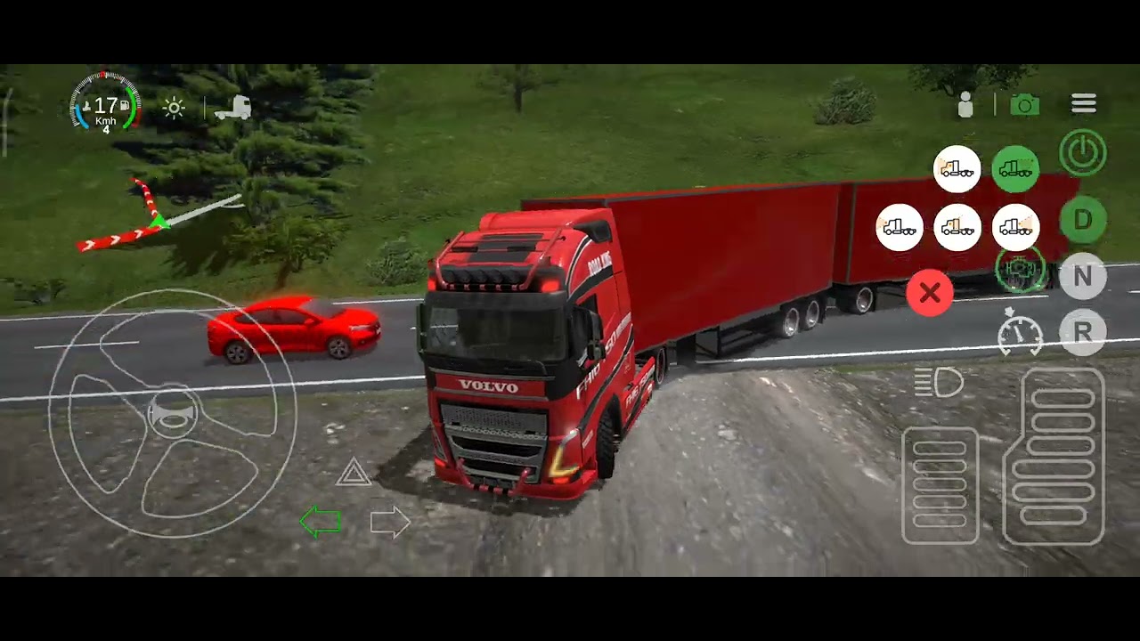 UNIVERSAL TRUCK SIMULATOR VERSION 1.1.4.O.VOLVO 460HP.ГРУЗ СМЕТАНА 22.ТОННЫ