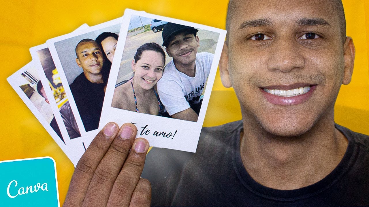 COMO FAZER FOTOS #POLAROID PELO #CANVA