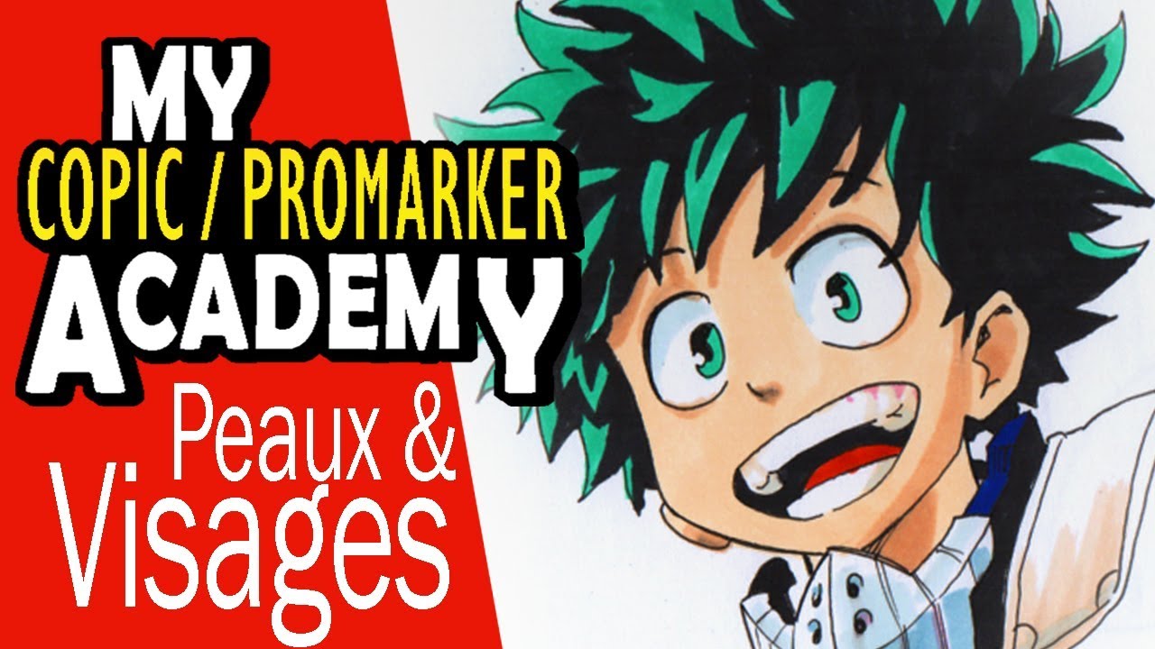 FEUTRES A L'ALCOOL : Comment colorier un  visage manga !