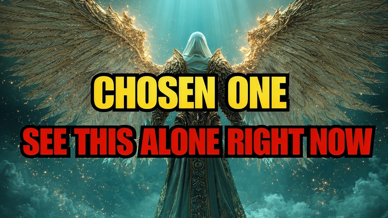 Chosen One, God Said, See This Alone Right Now