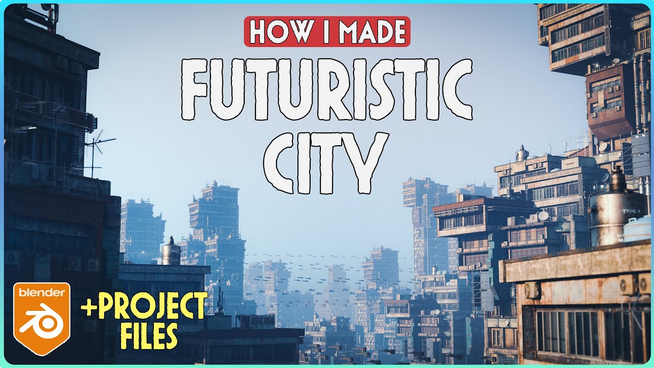 How I Made a Sci-Fi City with Buildify in Blender + Project Files