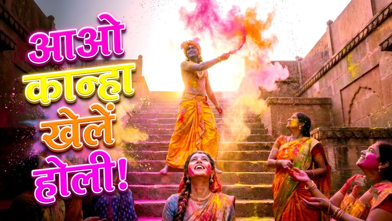 आओ कान्हा खेले होली | Aao Kanha Khele Holi 🎨 | Radha Krishna New Holi Song 2026