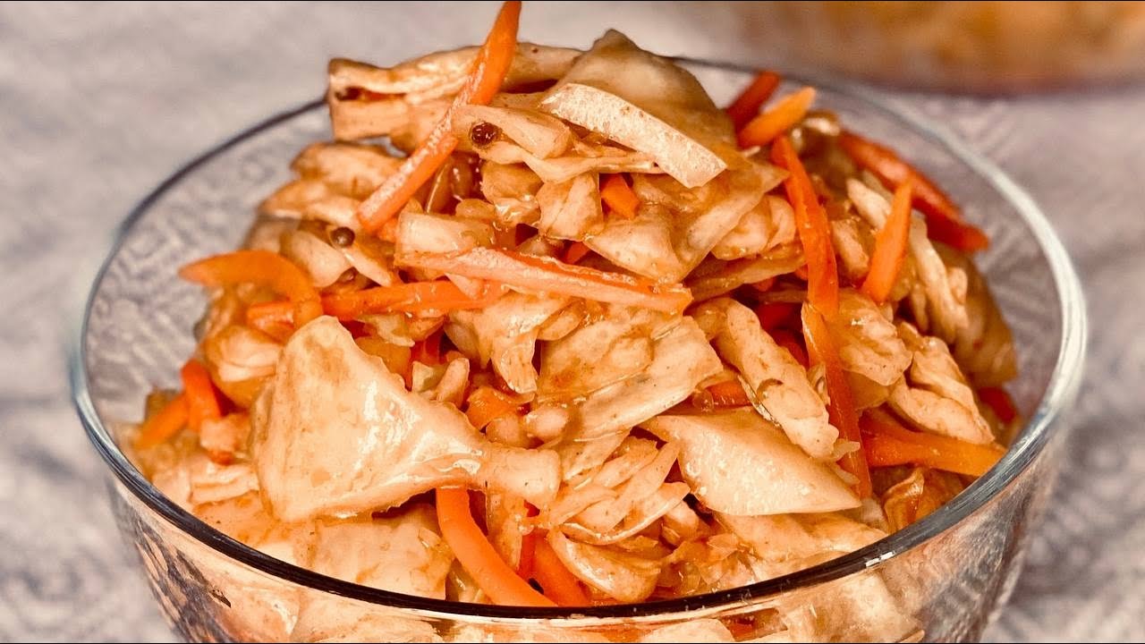 Капуста и морковь вкусный и быстрый рецепт