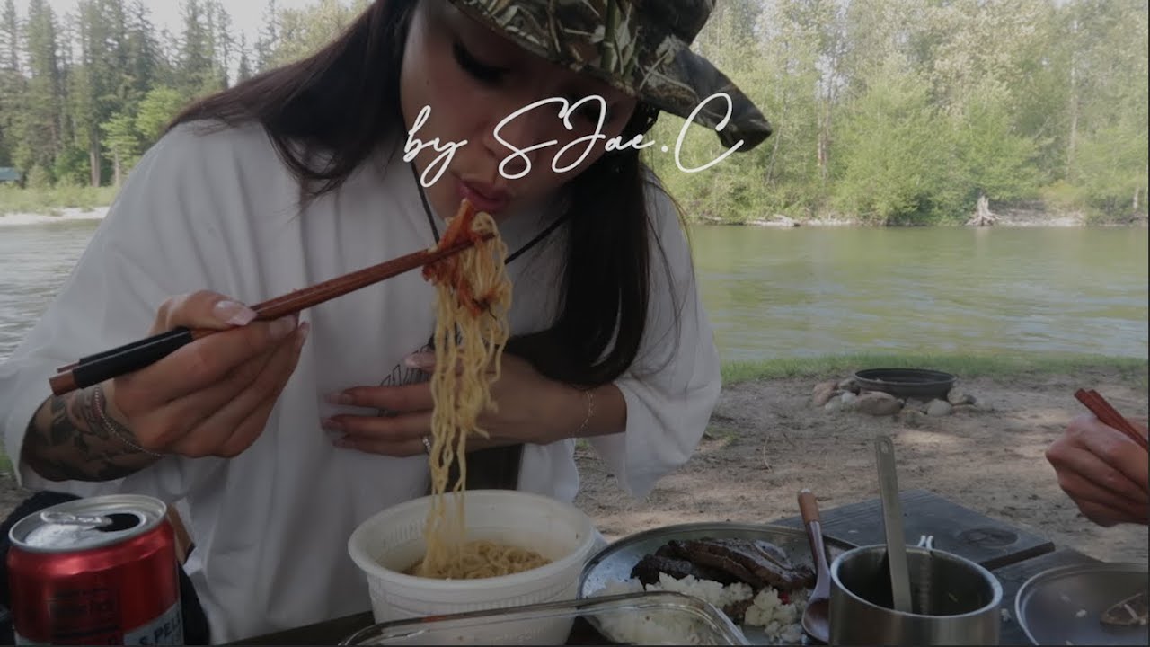 vlog: what I ate camping in Arlington, WA on the North Fork Stillaguamish River