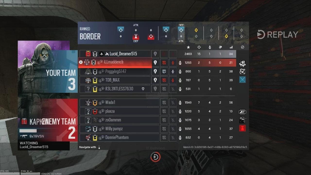 15 & 1 Ranked match