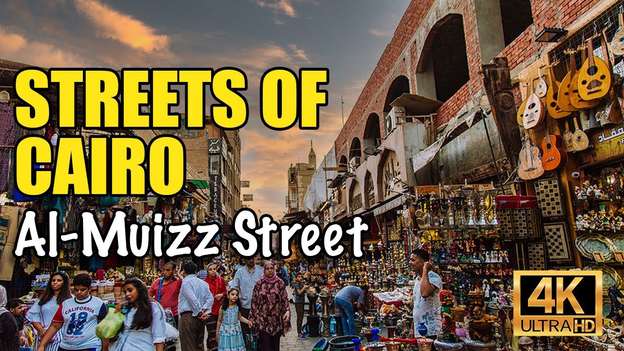 🇪🇬 Cairo, Egypt Walking Tour | Historical al-Mu'izz Street at Sunset | 4K HD - 60fps