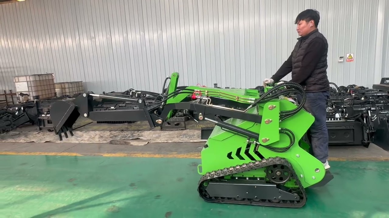 The high-performance mini skid steer loader tracked loader with CE standards. #skidsteerloader