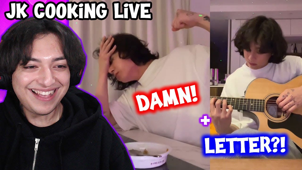Jungkook's dinner had him going CRAZY 😂 - Jungkook Weverse Live Reaction
