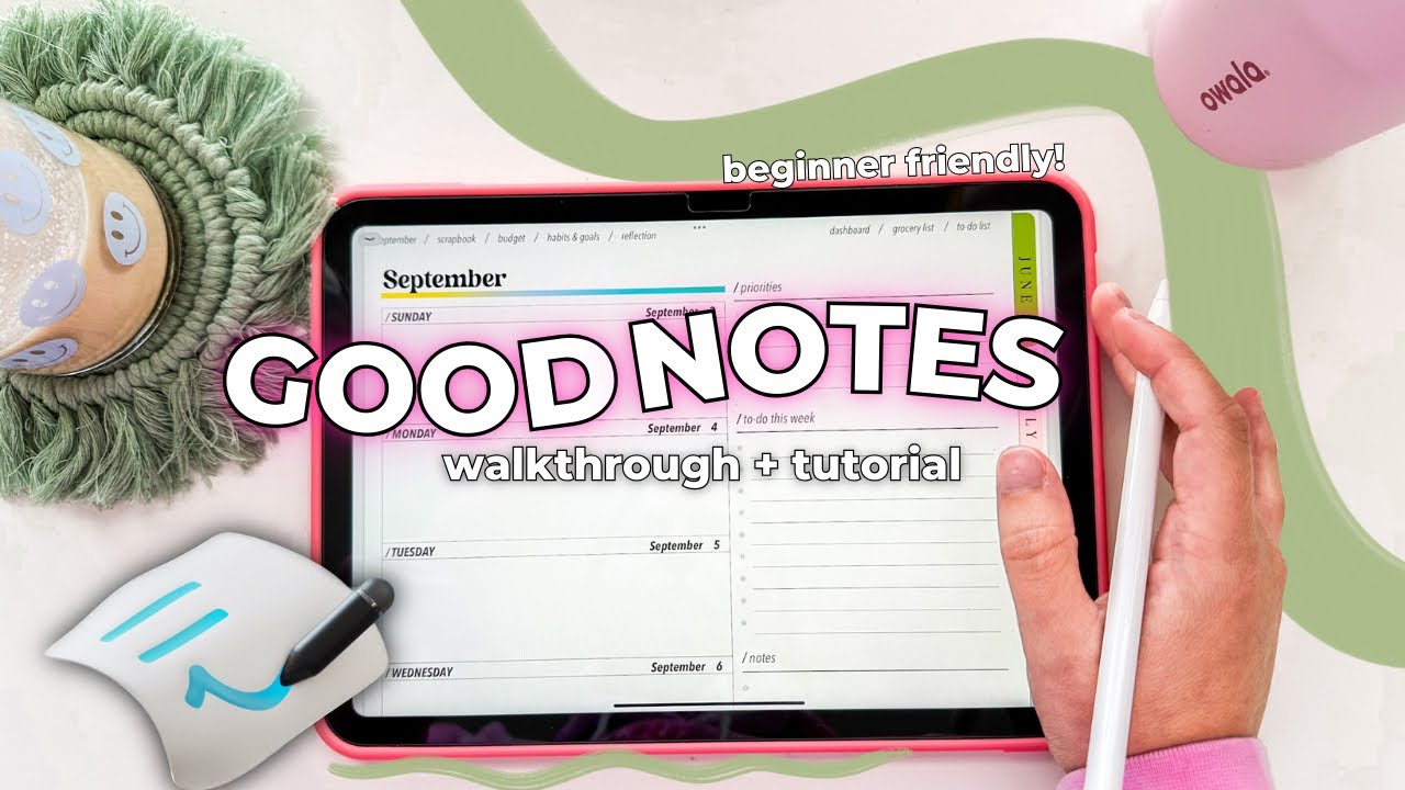 ✏️ GoodNotes Beginner Walkthrough & Tutorial + Introduction to Digital Planning on Your iPad