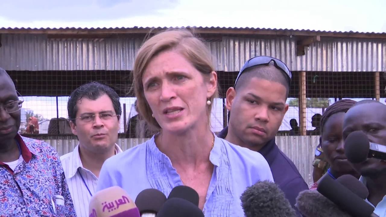 UNSC delegation at a Protection of Civilians site in Juba