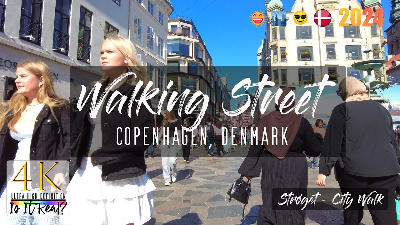 🇩🇰 ☀️😎Copenhagen | Saturday Walk | Walking Street | Rådhuspladsen to Kongens Nytorv | 4K Jan 2024