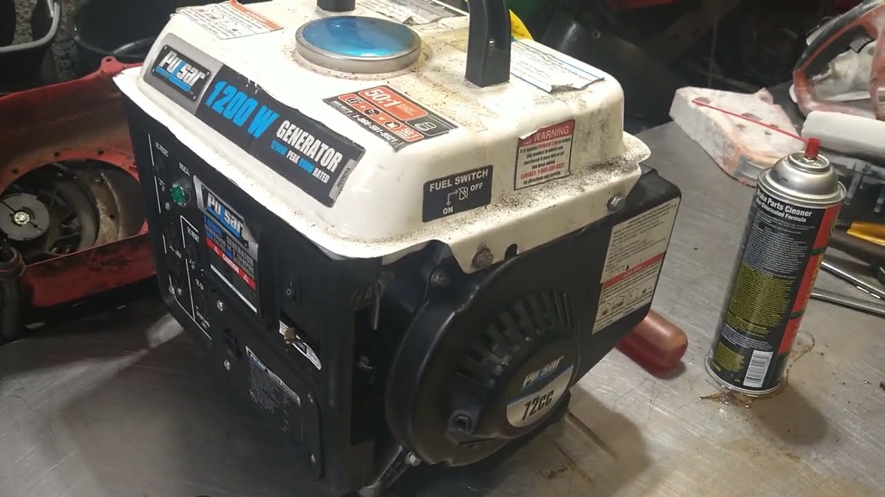 pulsar 72cc 1200 w generator recoil rope repair replacement 800 w 900 watt