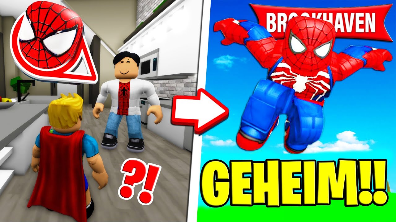 Mein Vater war HEIMLICH SPIDERMAN in BROOKHAVEN! (Roblox Brookhaven 🏡RP | Story Deutsch)