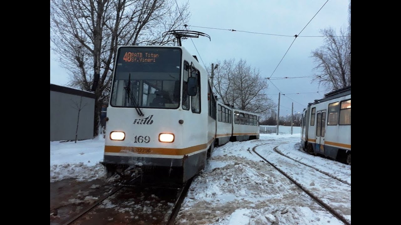 Cab view Linia 40 : Depoul Titan - Piata Sf. Vineri ( Bucuresti )