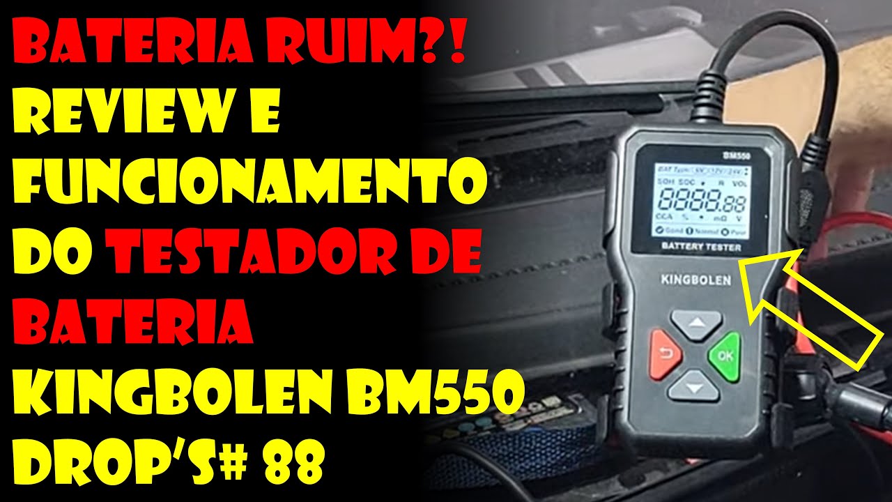 BATERIA RUIM? Review e Funcionamento do Testador de Bateria Kingbolen BM550 | Dr.Corsa