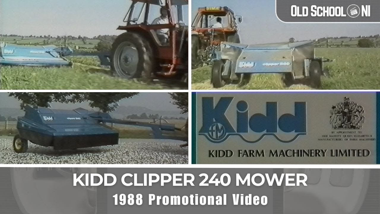 Kidd Clipper 240 Mower Conditioner (1988 Promotional Video) - Part 3/6