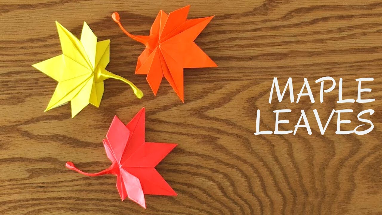 Как сделать кленовые листья в технике оригами. Real Cute Cool простой и легкий урок
