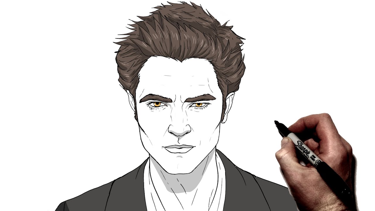 How To Draw Edward Cullen | Step By Step | Twilight