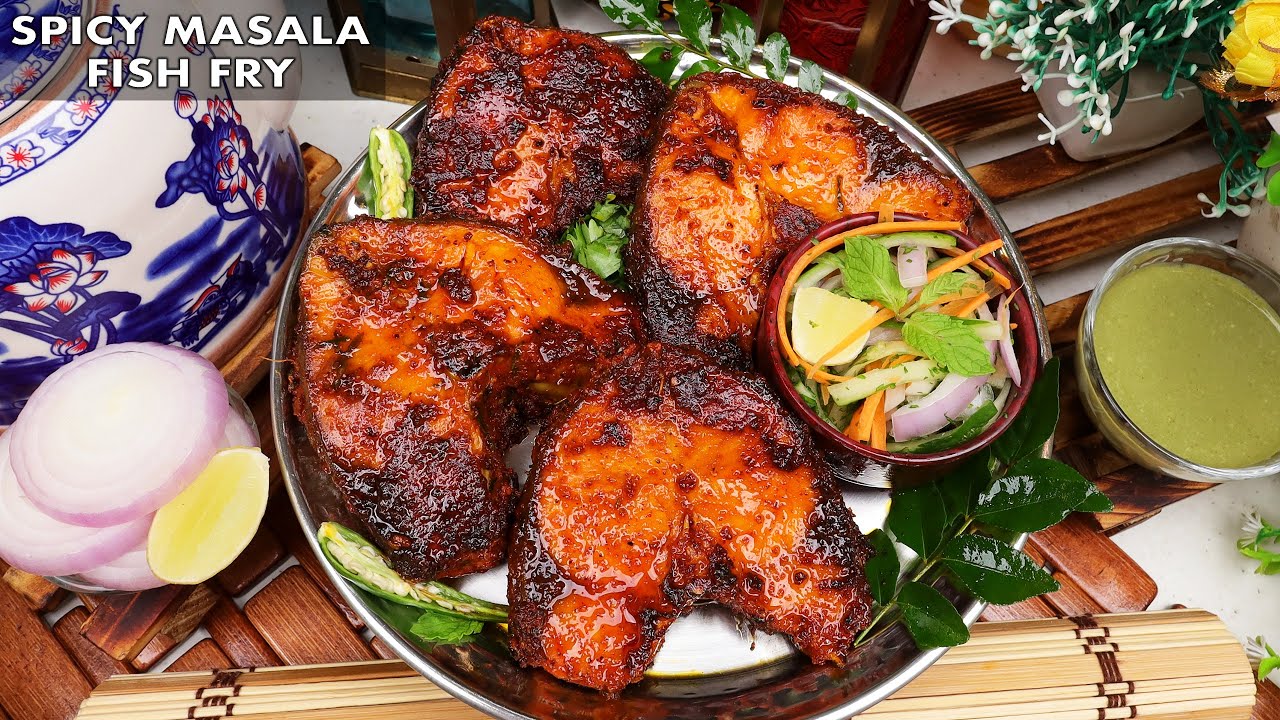 SPICY MASALA FISH FRY | FISH FRY RECIPE | TAWA FISH FRY | FISH FRY