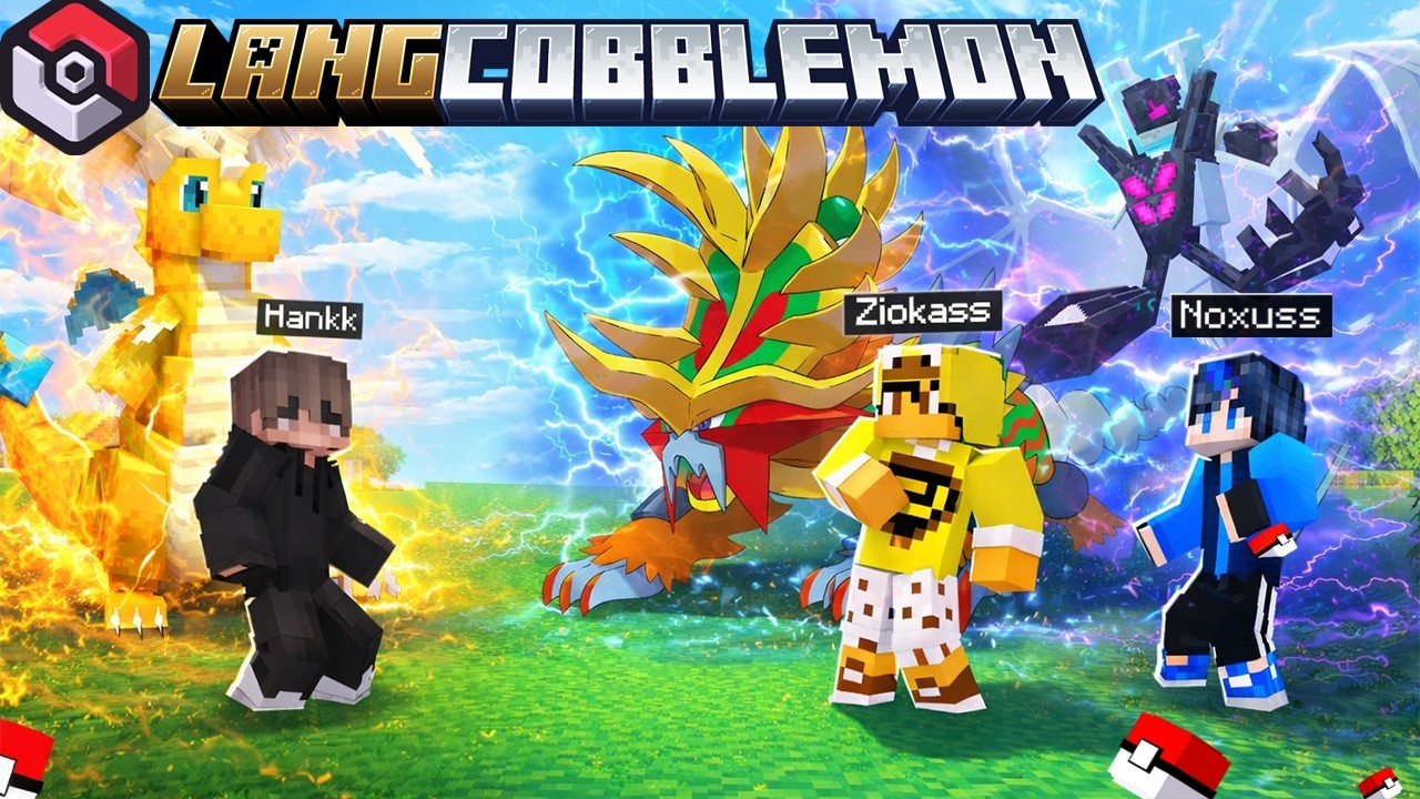 MINECRAFT LÀNG COBBLEMON TẬP 6 | HankkDayy thách đấu Noxuss, Zio và đánh bại TỨ THIÊN VƯƠNG BĂNG!!!