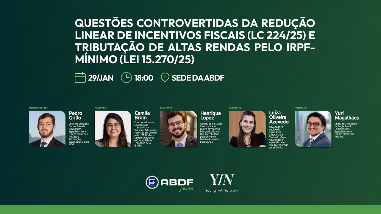 Questões controvertidas da redução linear de incentivos e da tributação de altas rendas pelo IRPF-M