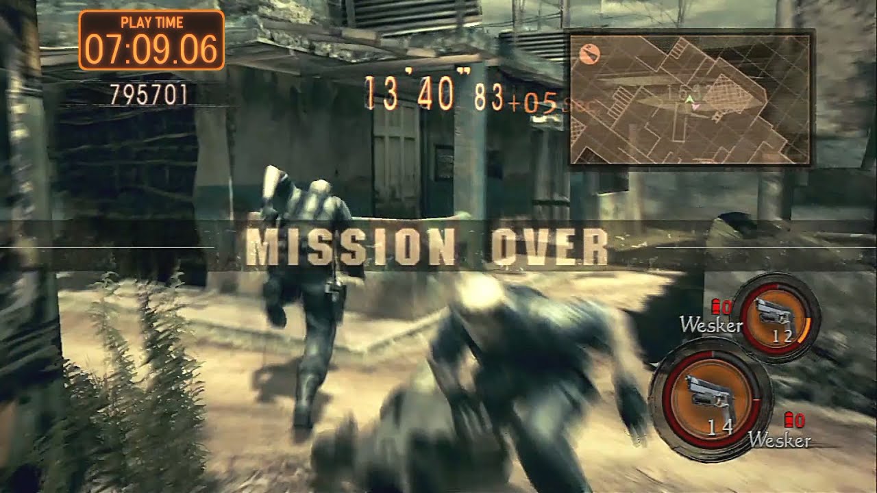 [PS3]バイオハザード5／RESIDENT EVIL 5：THE MERCENARIES #209 集会場 999k(13：35)