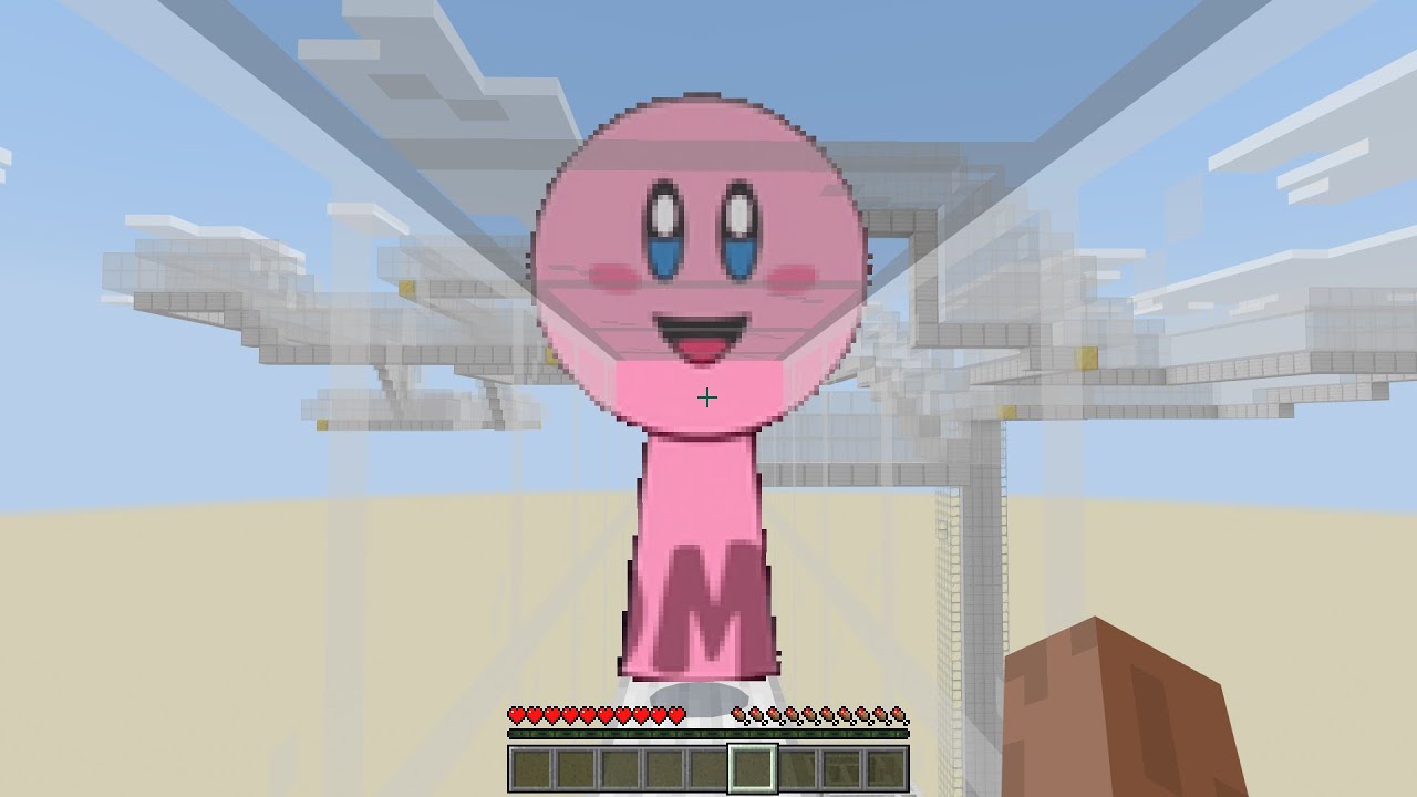 Running NEW INCREDIBOX SPRUNKI OC Kirby in New PARKOUR MAP in Minecraft PE