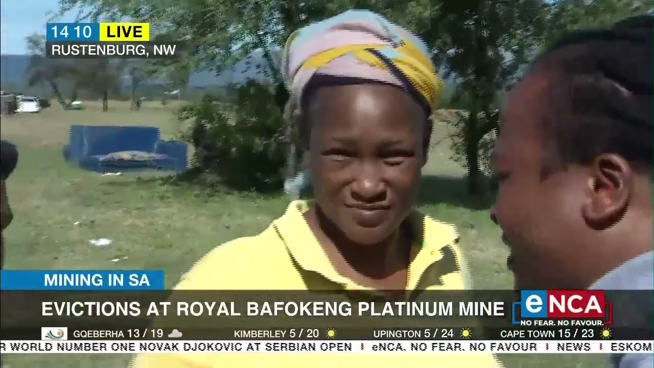 Evictions at Royal Bafokeng platinum mine