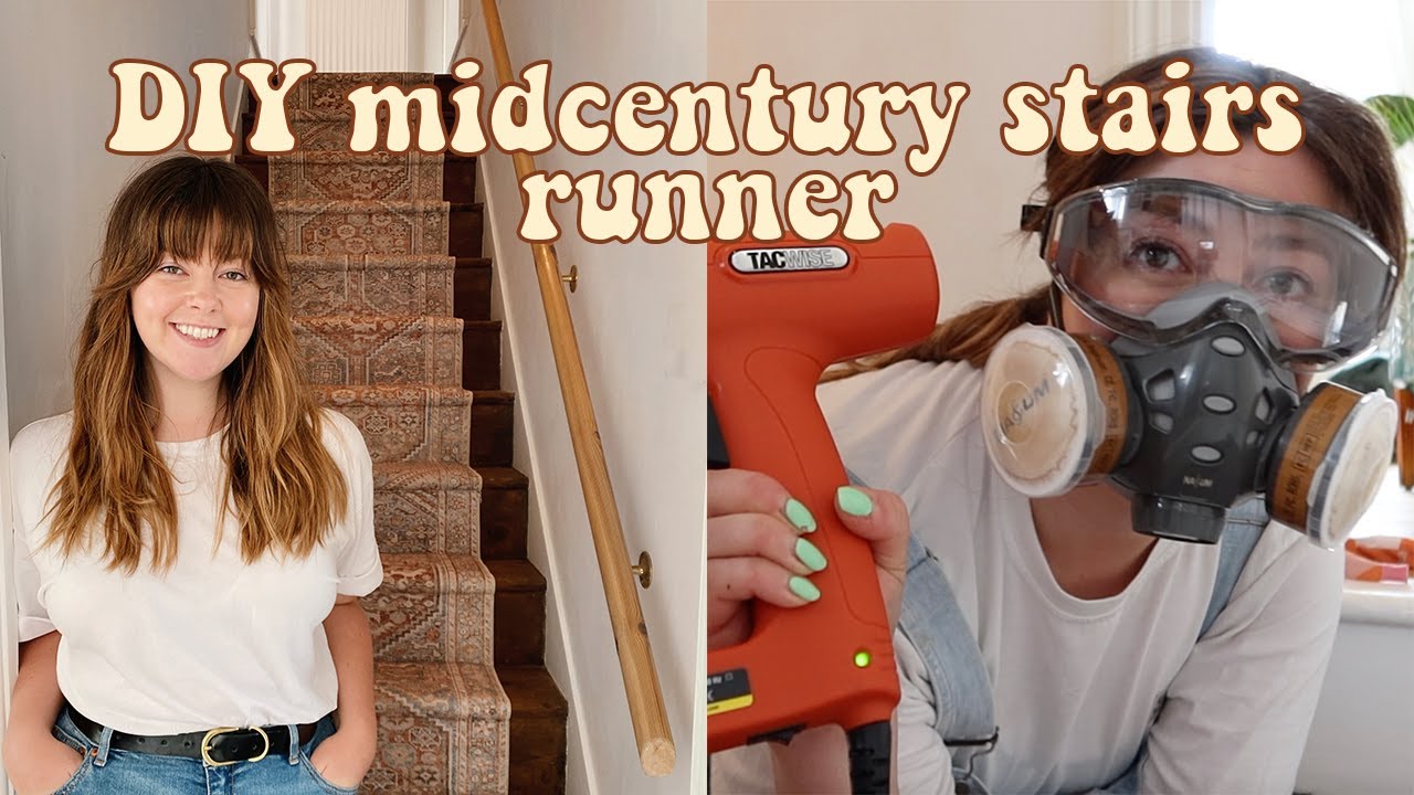 HOME VLOG - I TRIED FITTING MY OWN STAIRS RUNNER CARPET | LUCY WOOD