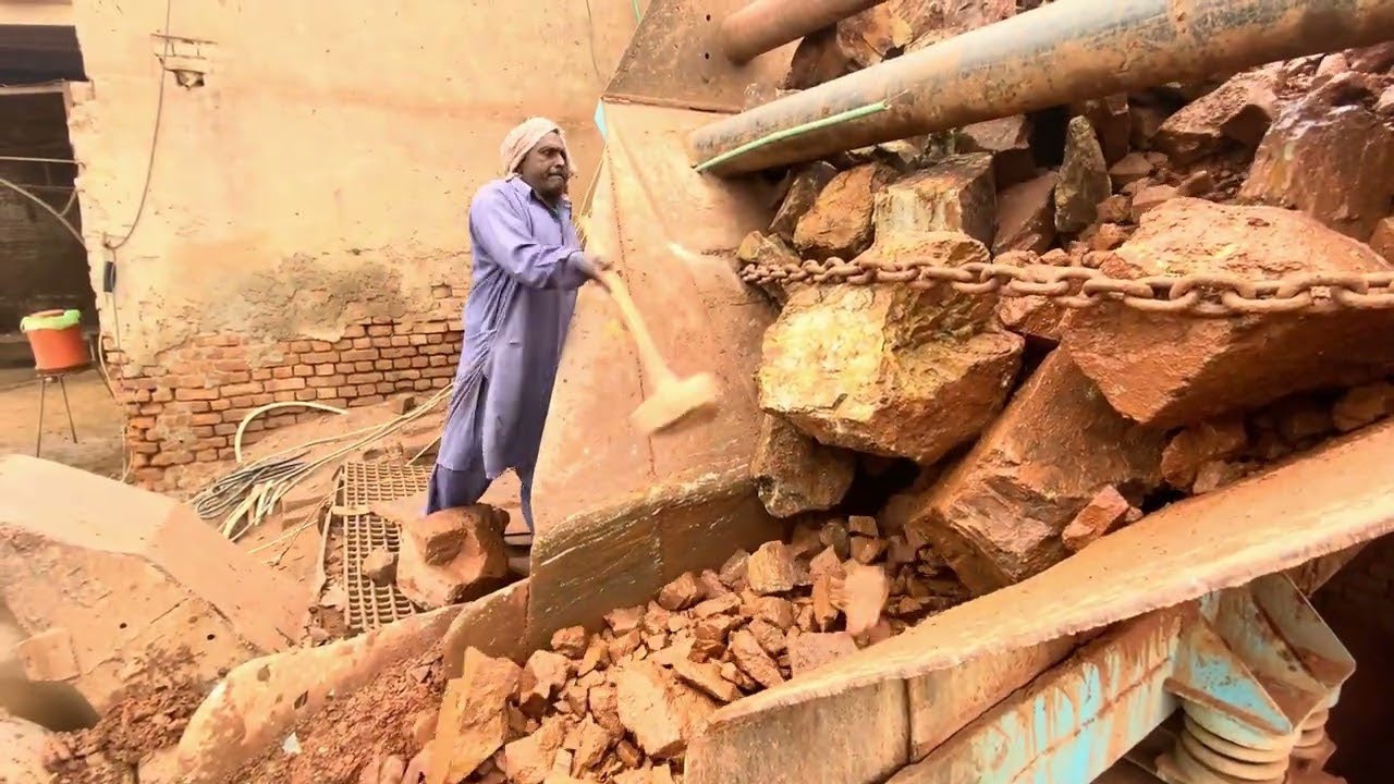 &ldquo;Unstoppable Rock Crusher: Smashing Giant Stones with Brutal Force #stonecrusher