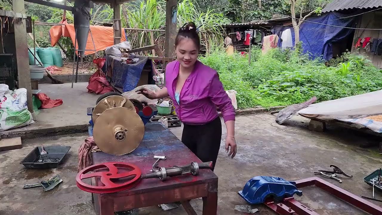 TIMELAPSE: From start to finish, the genius girl repairs and restores car and motorbike engines