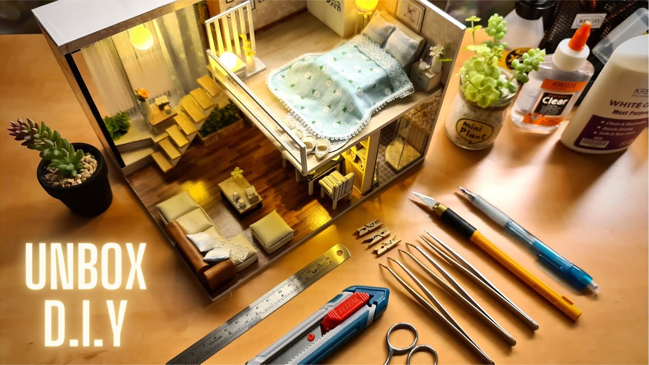 Unbox DIY 【Cozy Home】Miniature Dollhouse by Cutebee