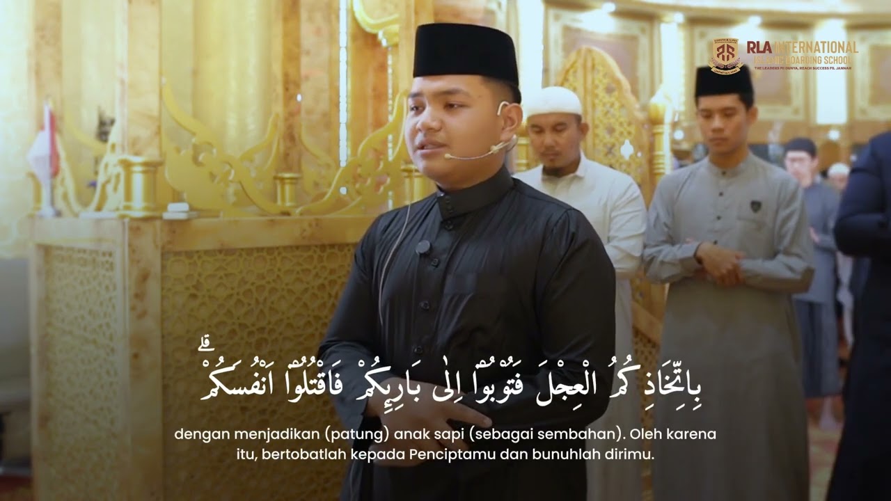 Santri RLA IIBS menjadi Imam Tarawih di Masjid RLA UPI YPTK - Razel Vajela Ramadhan SMP RLA IIBS