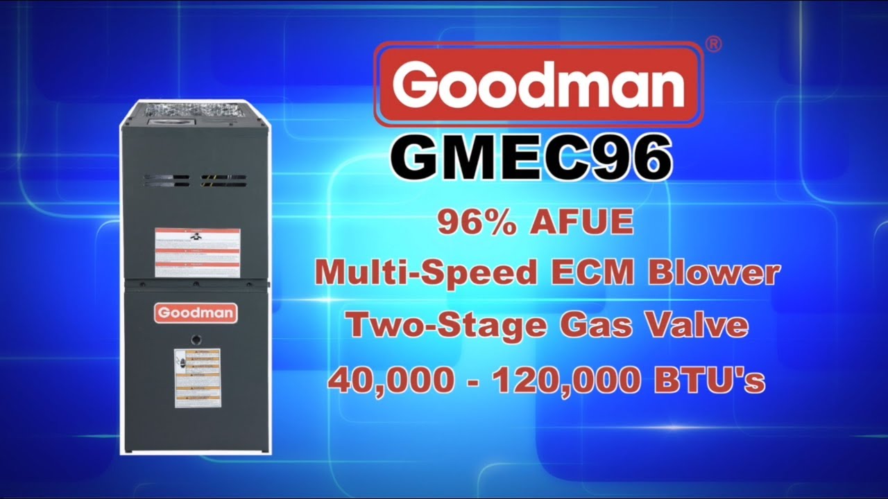 Goodman GMEC96 Gas Furnaces
