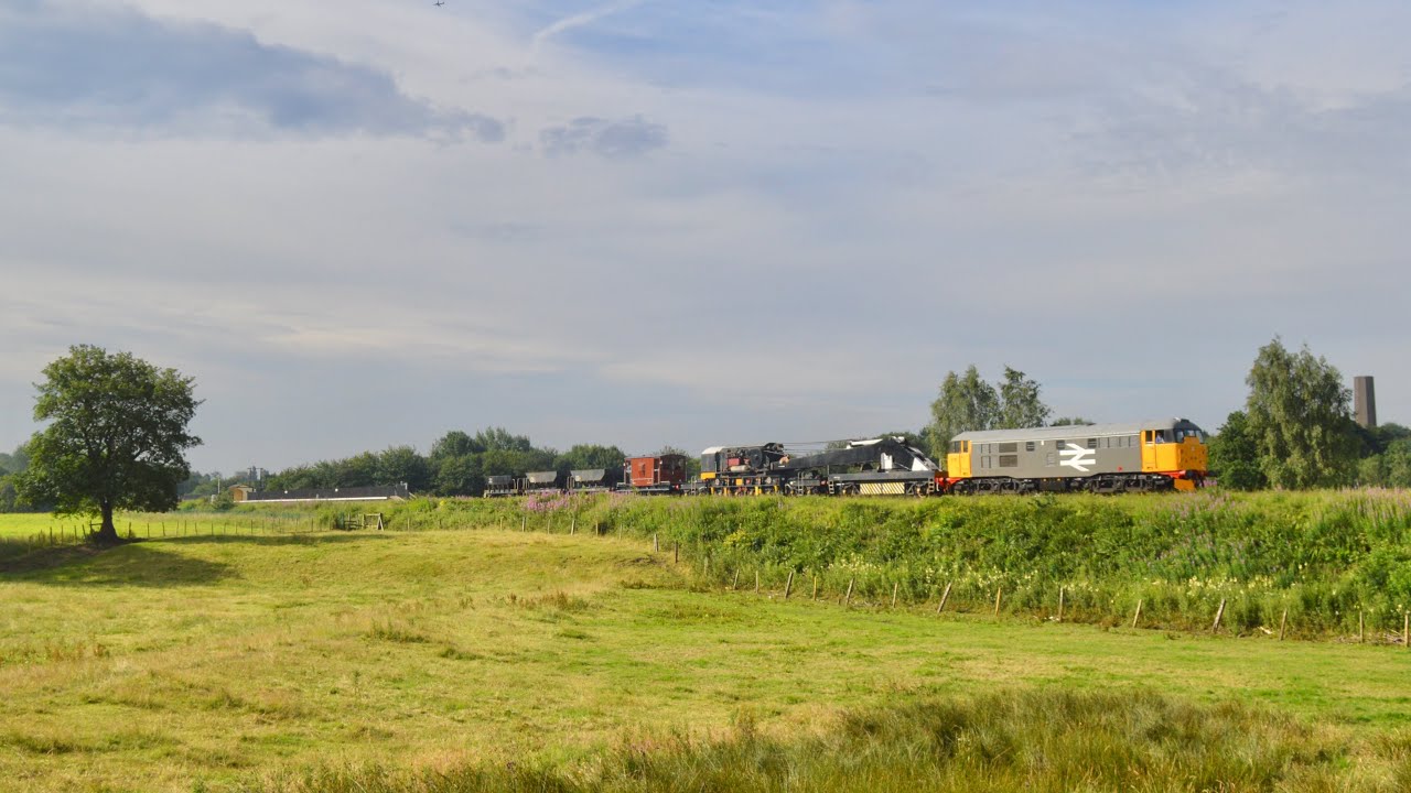 Class 31 31108 Engineering Crane Train Photographic Charter on East Lancs Railway - 4th July 2025