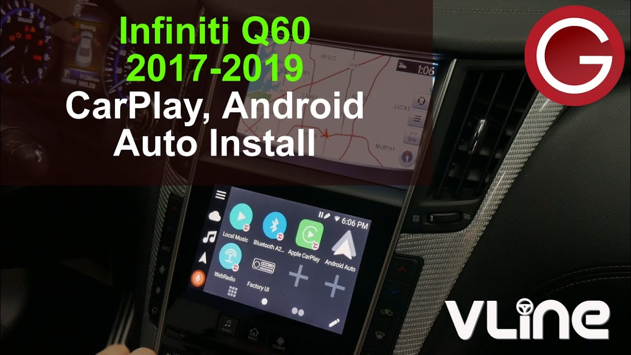 Добавление CarPlay Android Auto в штатную стереосистему Infiniti Q50 Q60 2017 2018 2019 | Руковод...