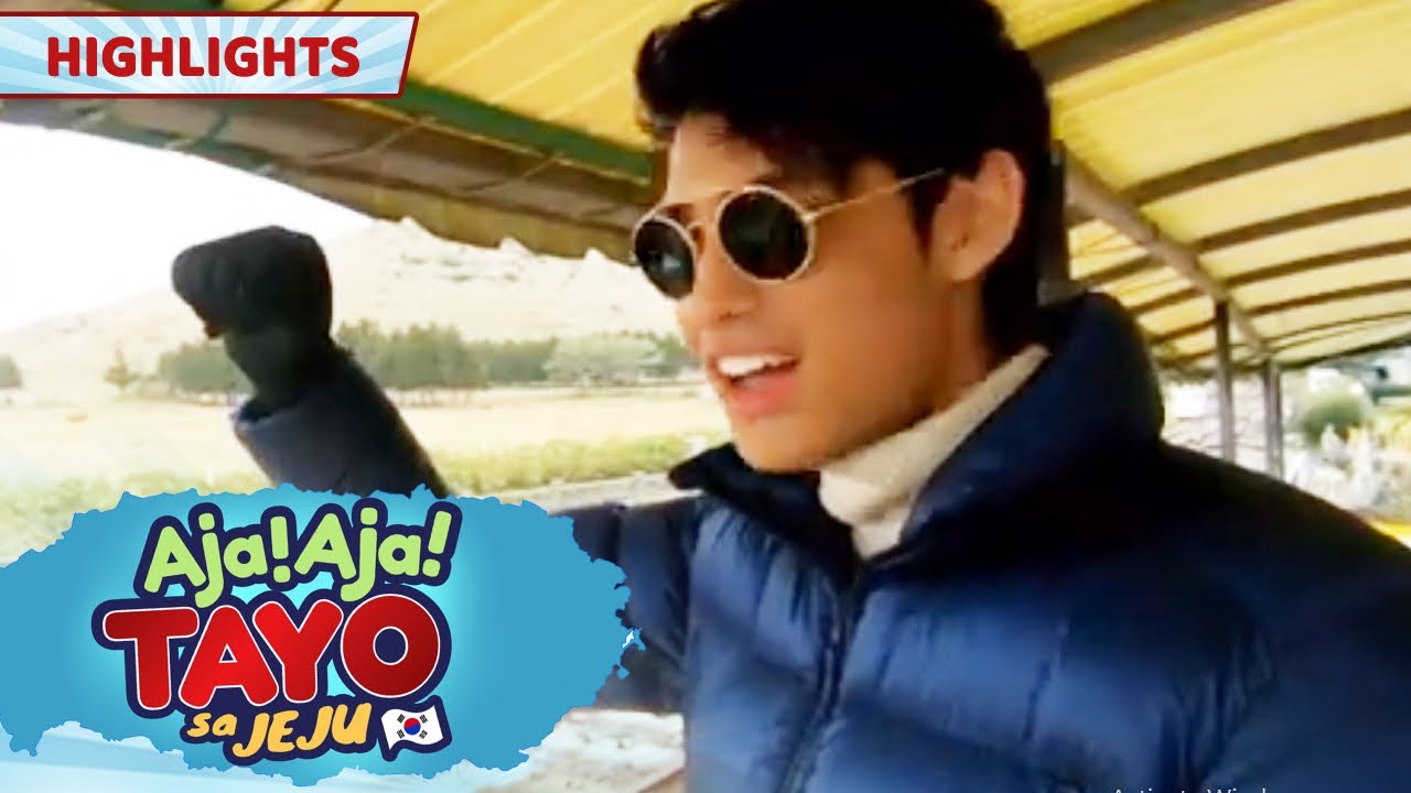 Robi, Donny, Kristel and Shine make a tour video of Jeju Island | Aja! Aja! Tayo Sa Jeju