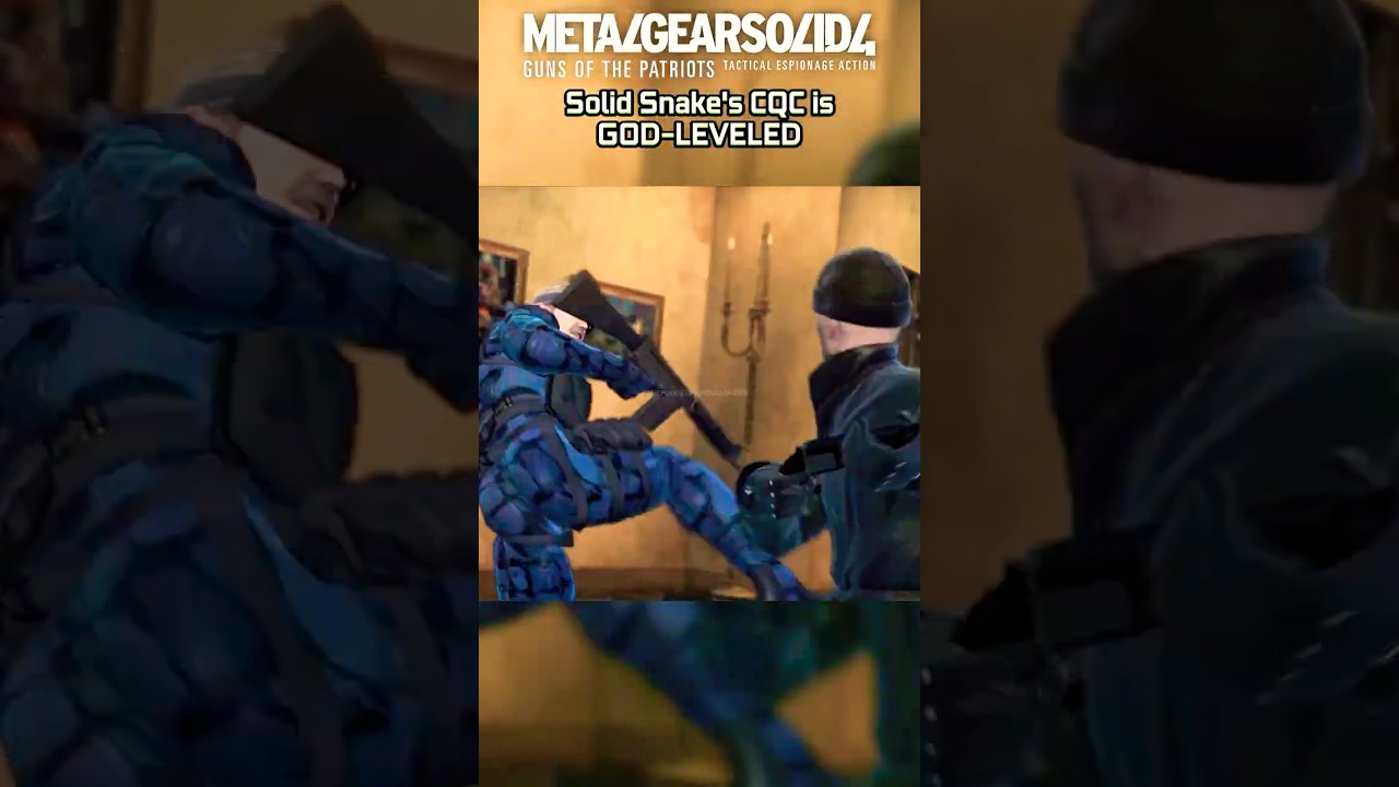 Solid Snake's CQC was Underrated!💯 - MGS4 #shorts #gaming #edit #viralvideo #mgs #rpcs3