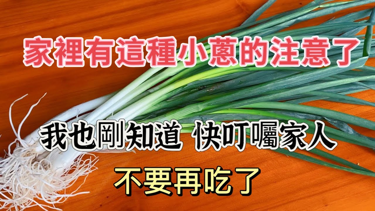 家里有这种小葱的注意了，我也是刚知道，赶紧叮嘱家人，不要再吃了！小葱的危害，你知道吗？ Do You Know the Risks of This Type of Green Onion?