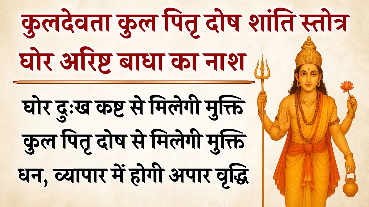 कुलदेवता कुल पितृ दोष शांति स्तोत्र | कुल पितृ दोष से मिलेगी मुक्ति 21 पाठों से | Kuldevta Stotra 
