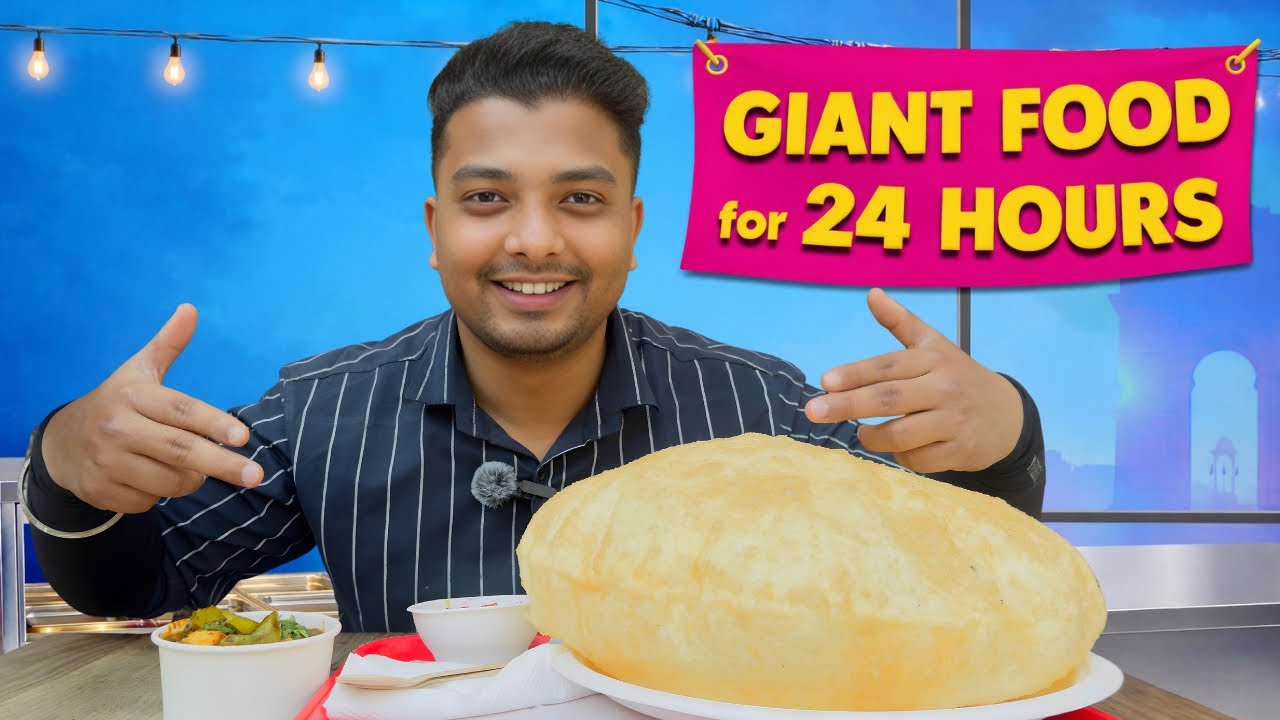 Trying only india's Giant food for 24 hours