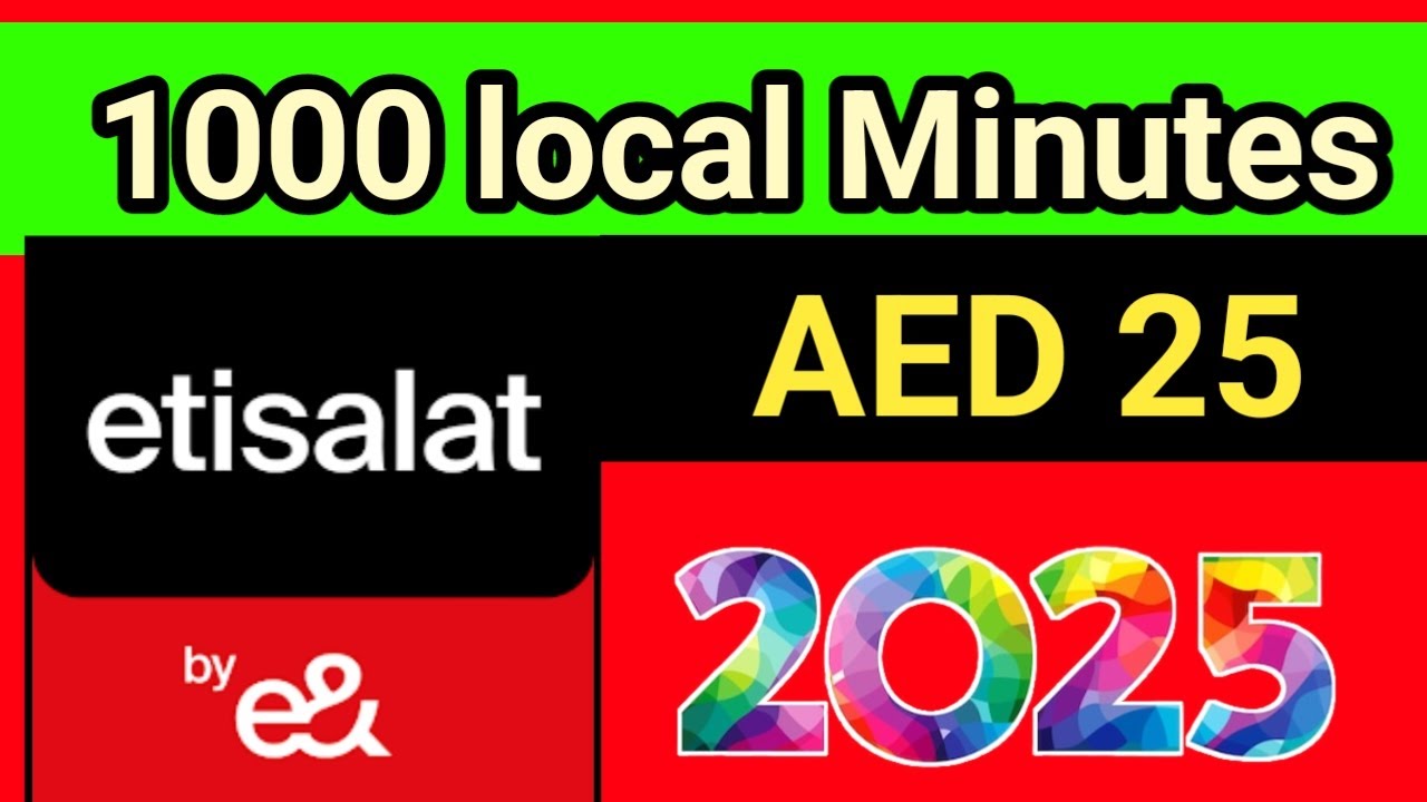 Etisalat 1000 local minutes price uae monthly