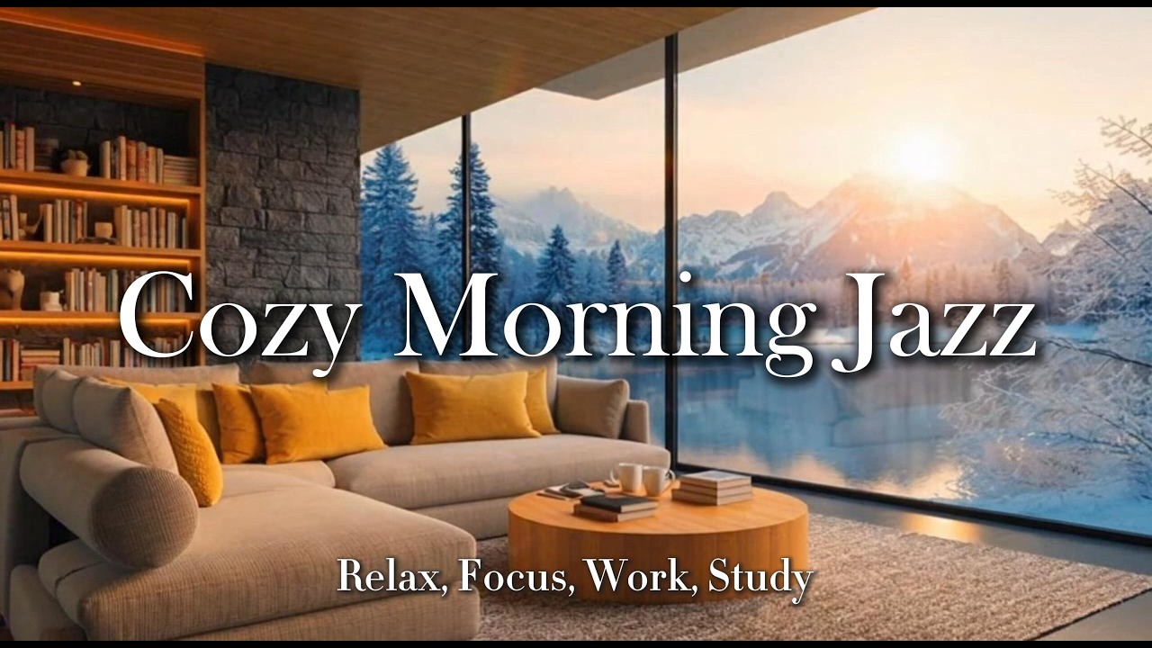 [NO ADS] Refreshing Morning Jazz for Study & Focus☕ | Productive Jazz Music