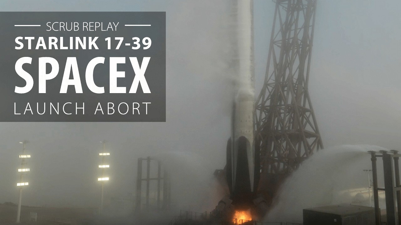 Повтор: ракета SpaceX Falcon 9 отменила запуск с базы Ванденберг, Калифорния