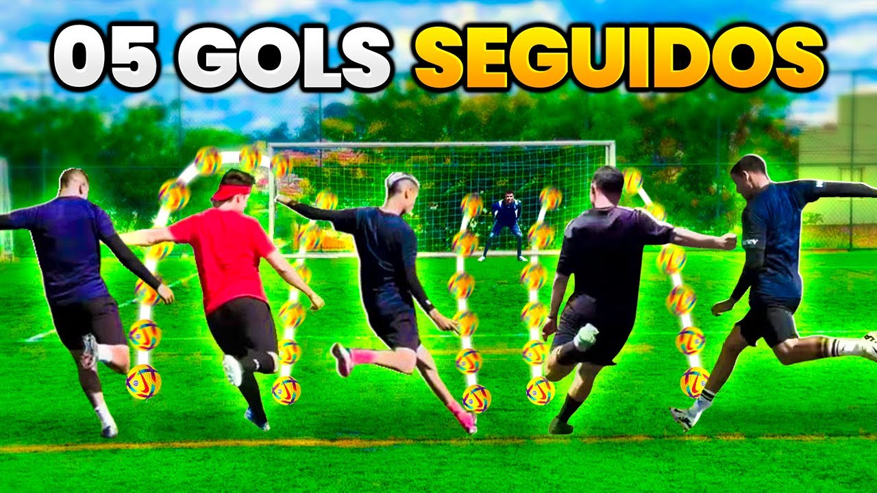 O VÍDEO SÓ ACABA COM 5 GOLAÇOS SEGUIDOS!