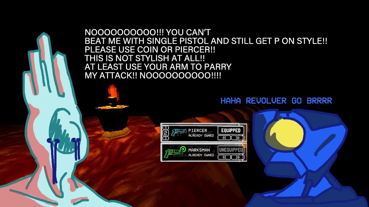 Ultrakill P-1 Mayo%. but No Alt-Fire, No Ground-Slam Damage and still does P Rank